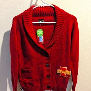 college cardigan